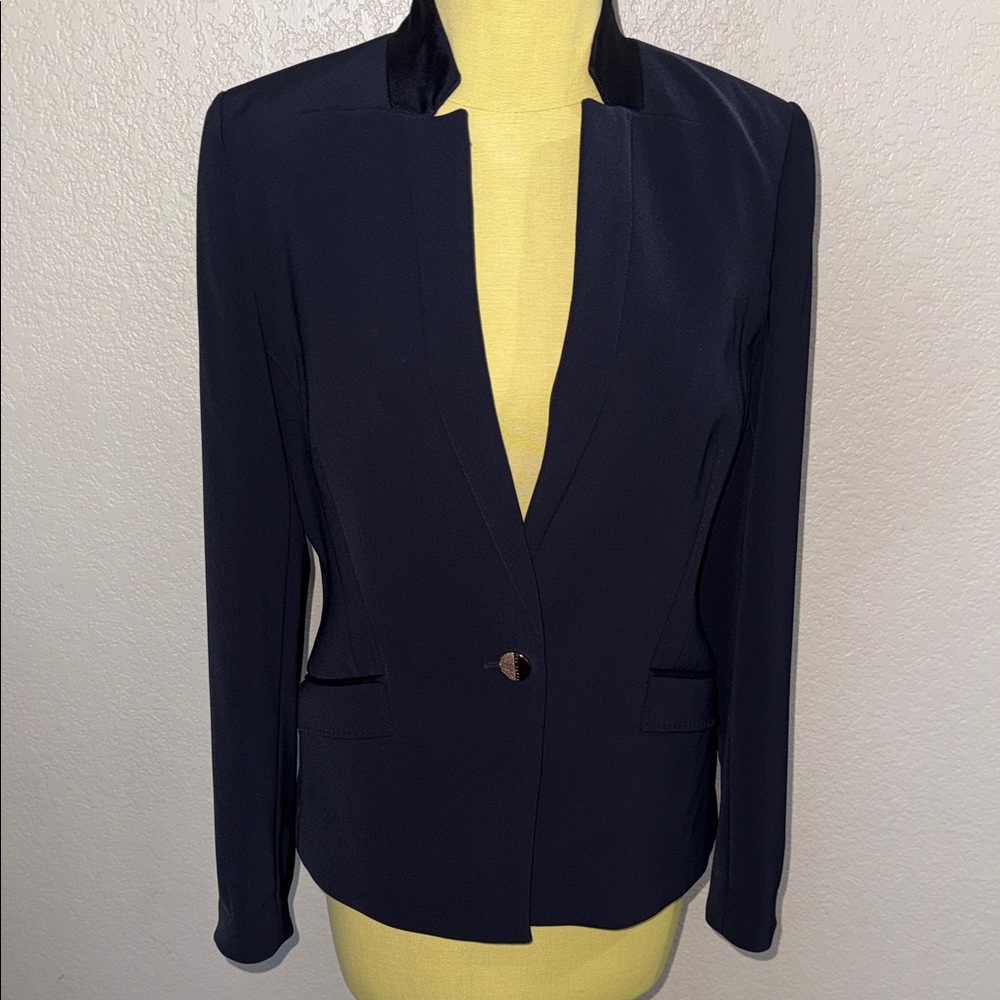 Ted Baker Navy Single-Button Blazer Jacket - size 2